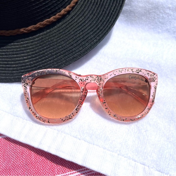 NEW Circus by Sam Edelman Sunglasses, Pink Glitter - Picture 4 of 10